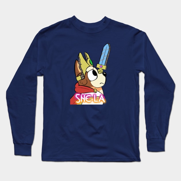 Chilli Heeler is Shela Long Sleeve T-Shirt by AmyNewBlue